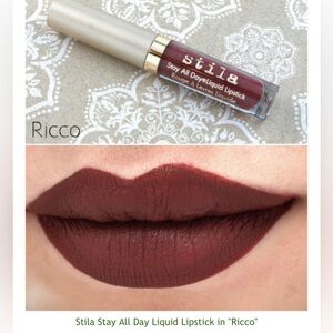 Stila Liquid Lipstick Ricco in Deep Burgundy